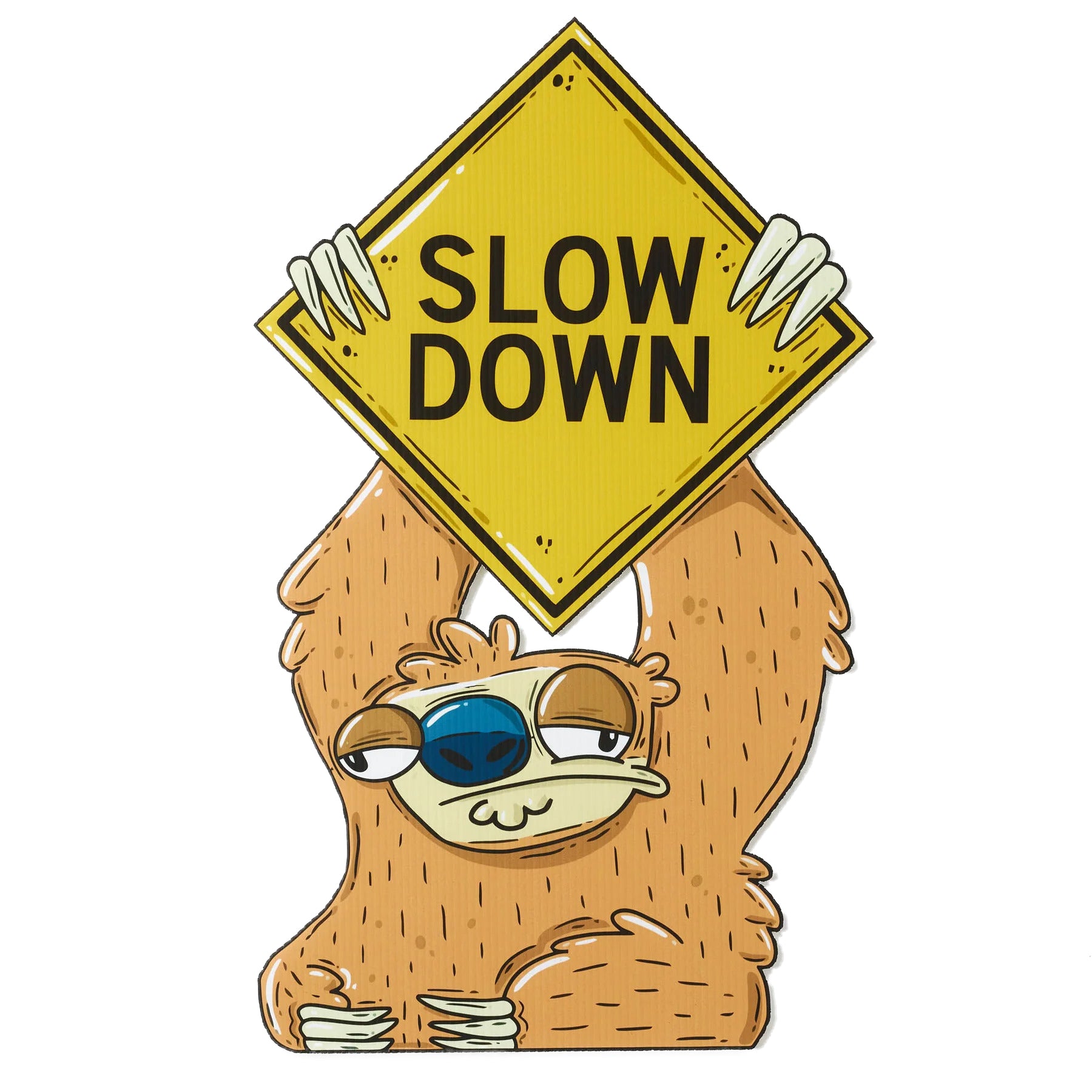Sofia the Sloth Slow Down Yard Sign - primary