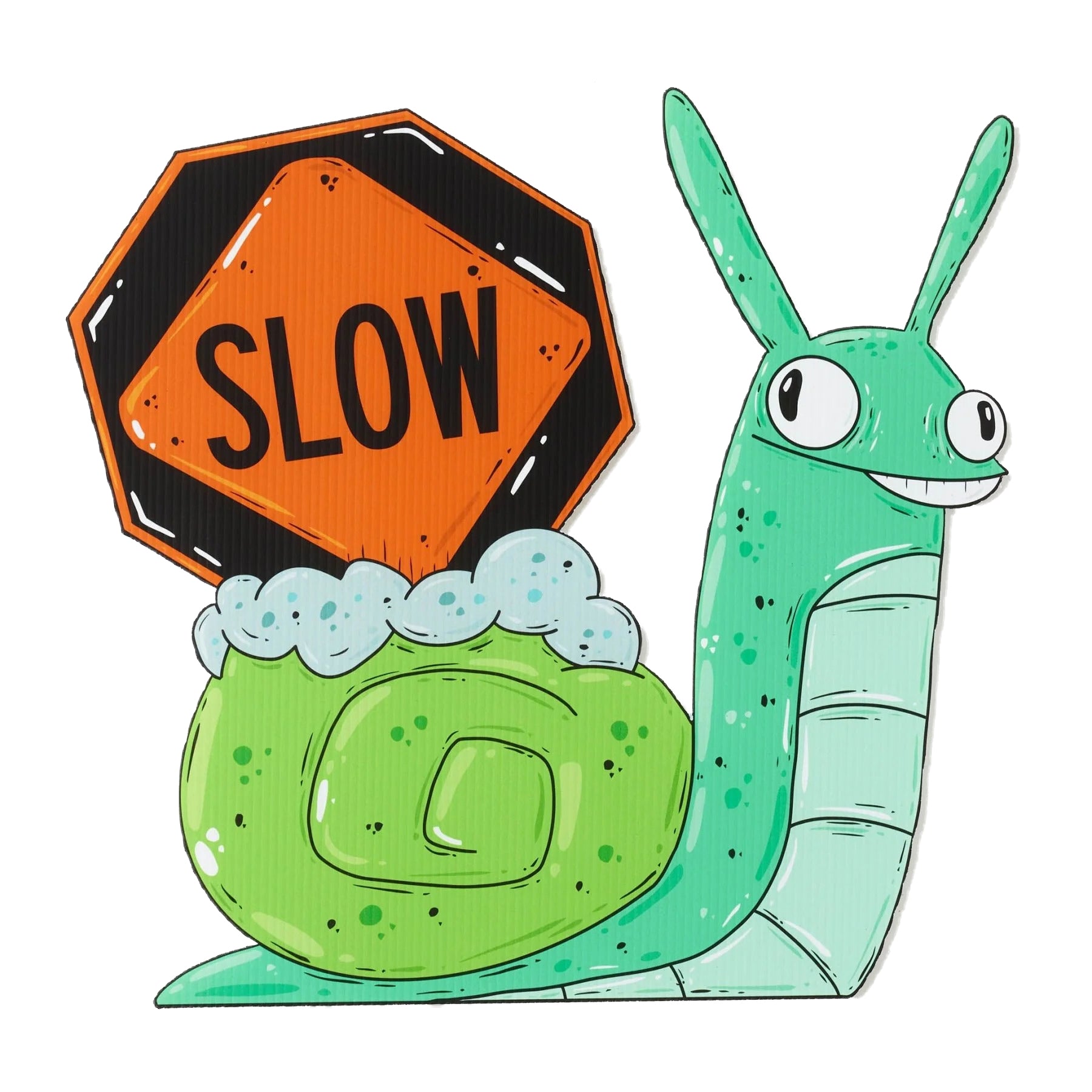Sonny the Snail Slow Yard Sign - primary