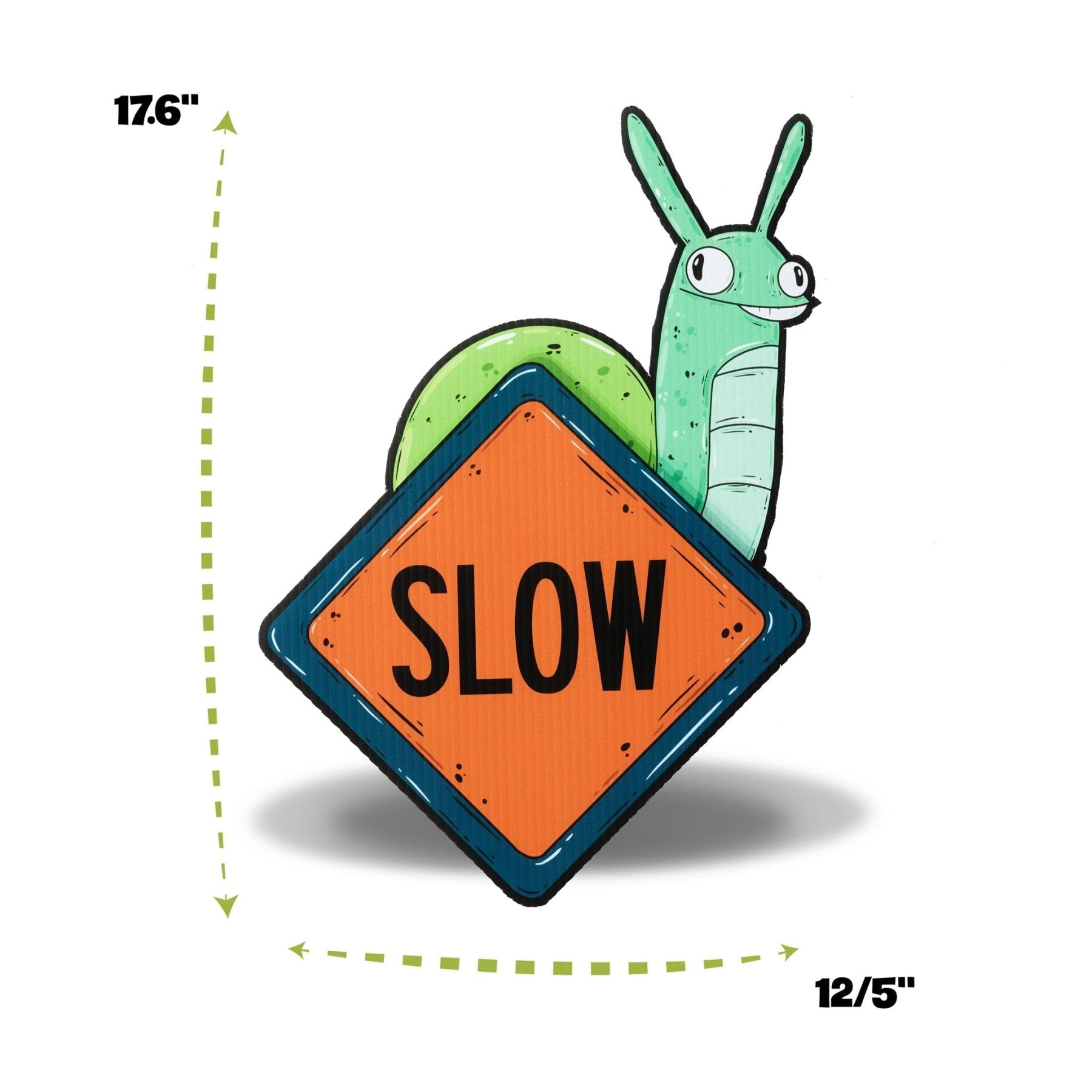 Sonny the Snail Mini "Slow" Yard Sign - Mike Bennett Studios