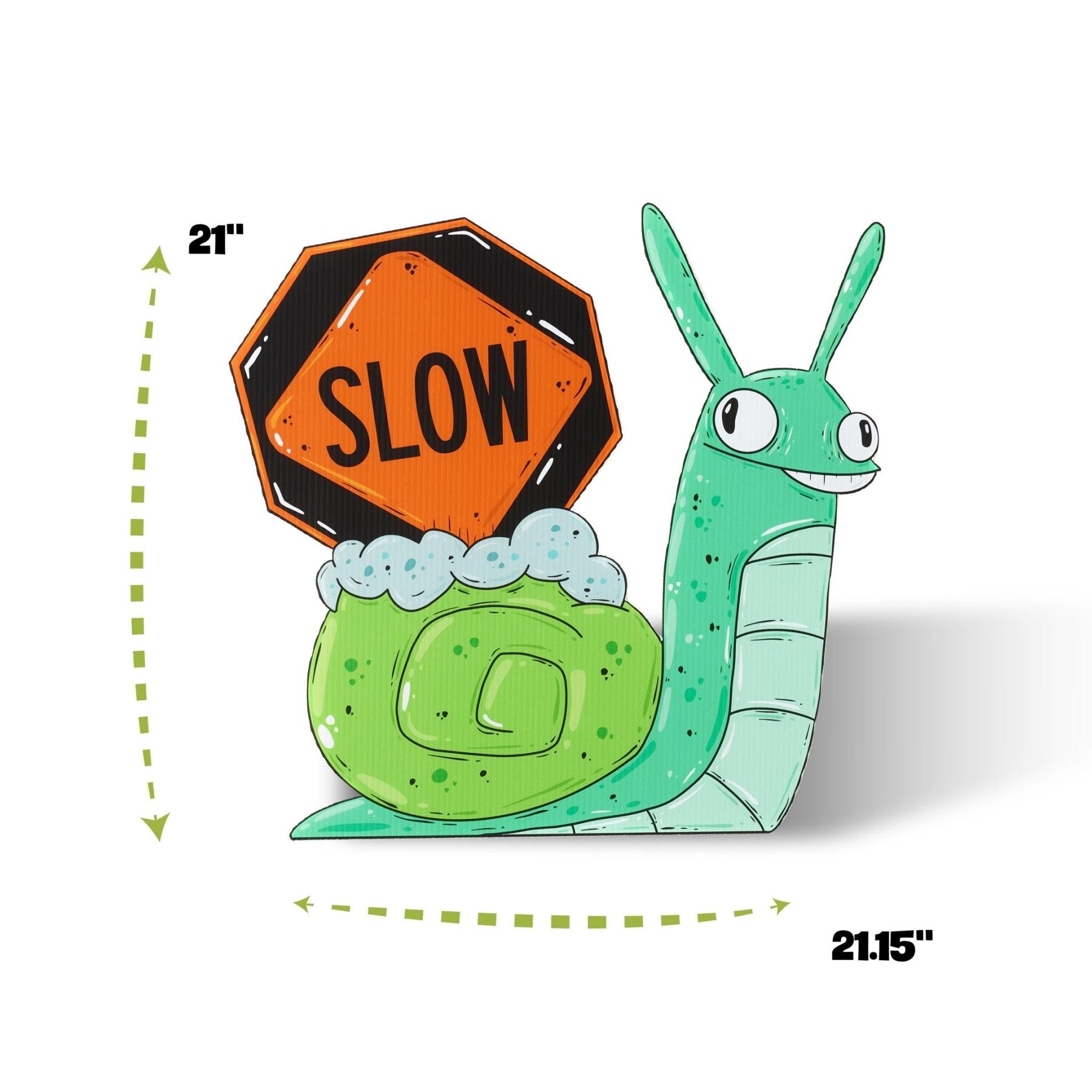 Sonny the Snail | "Slow" Yard Sign - Mike Bennett Studios