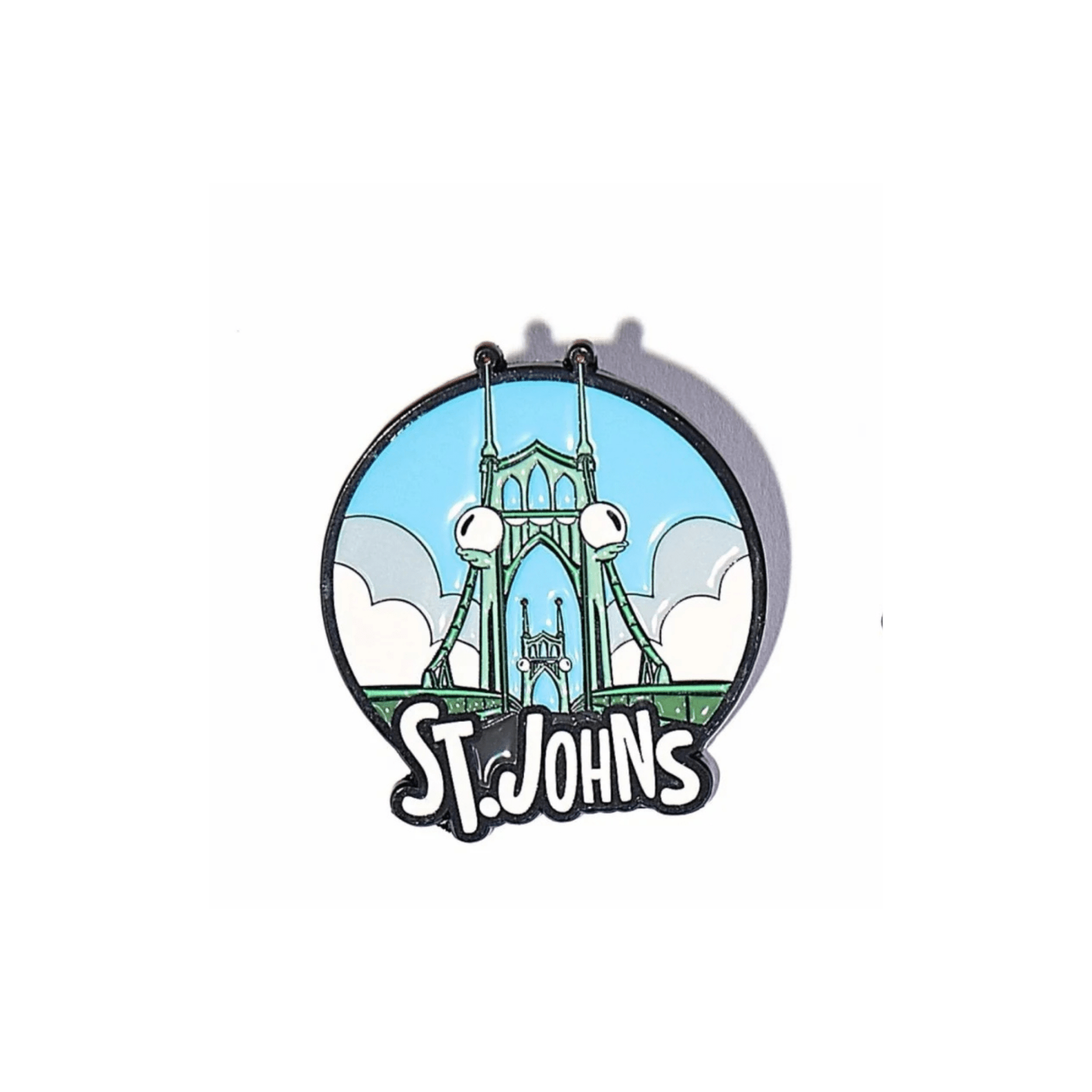 St. Johns Bridge, Portland Enamel Pin - primary