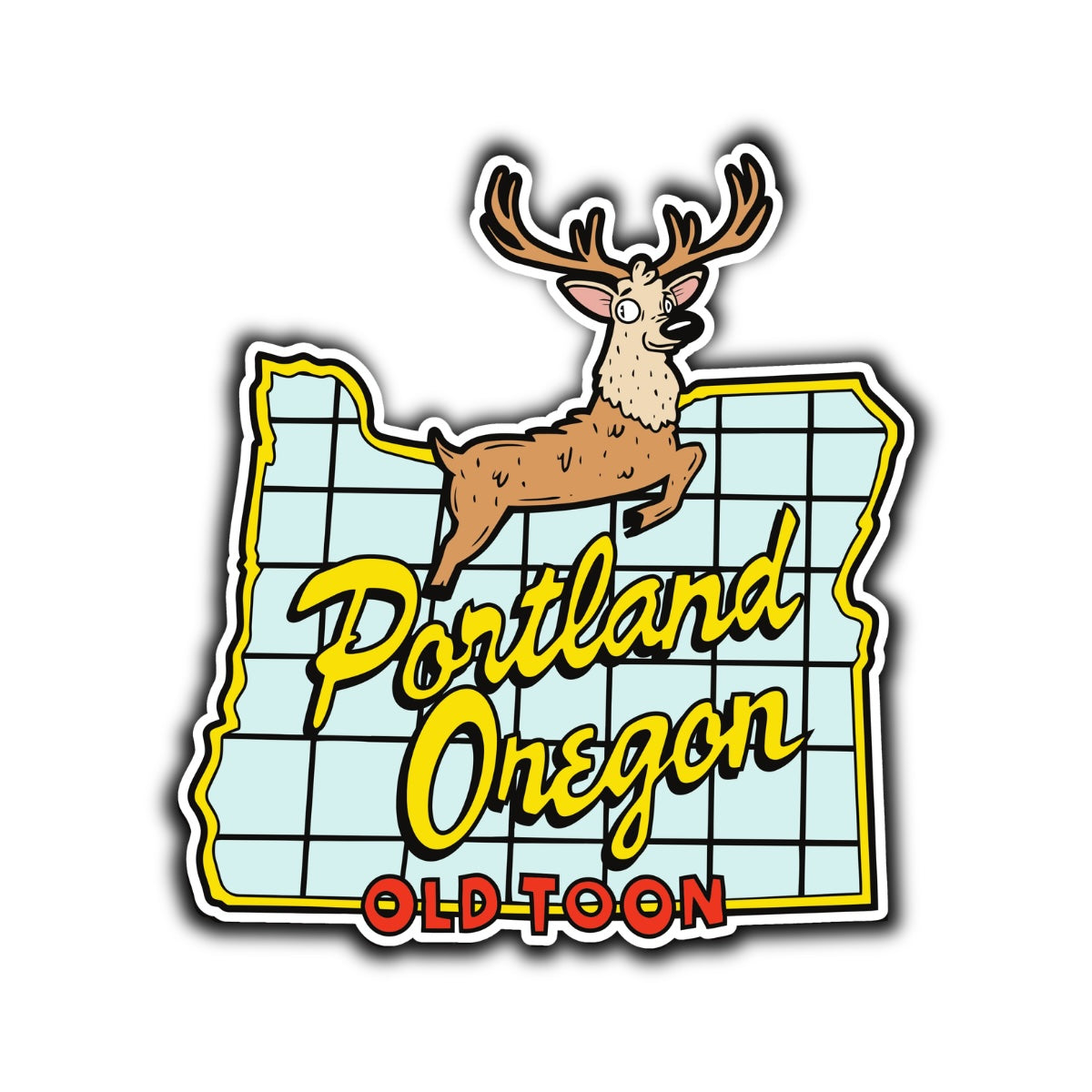 Stag Sign PDX Sticker - primary