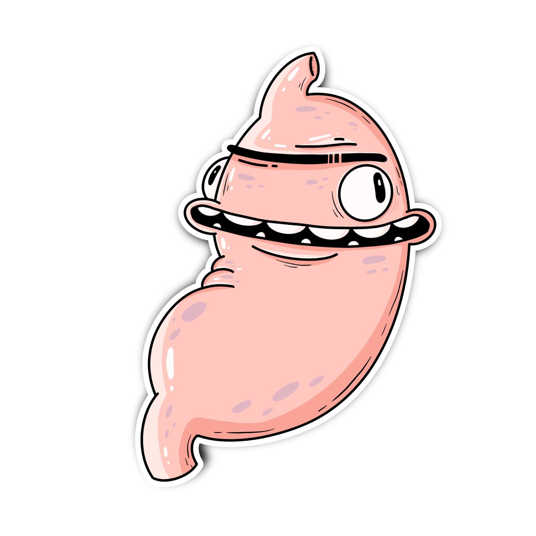 Stomach Sticker - Mike Bennett Studios
