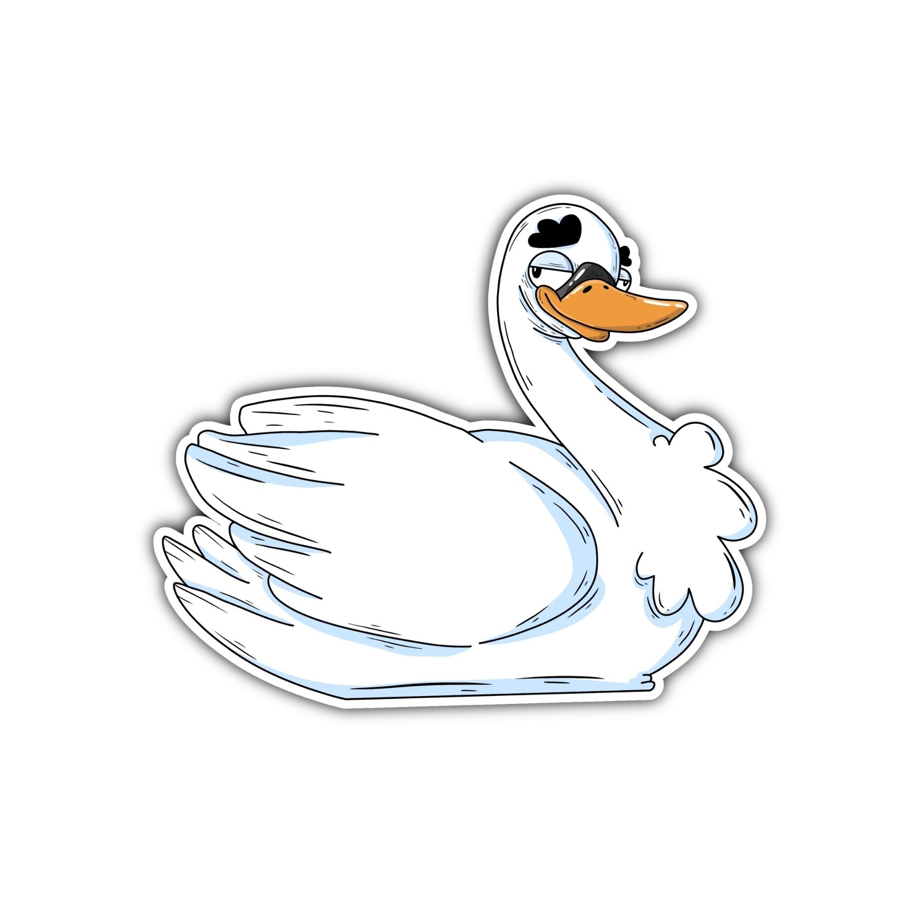 Swan Sticker - Mike Bennett Studios