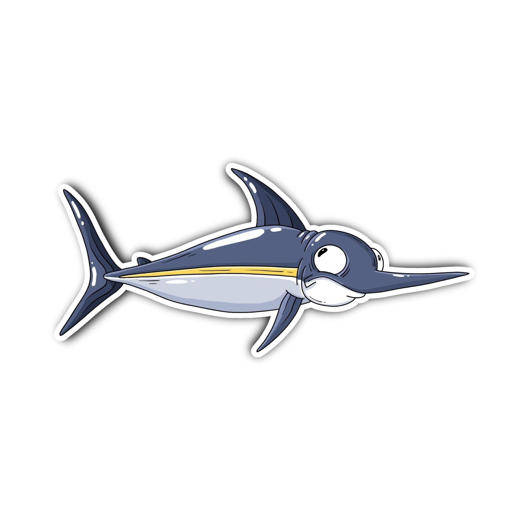 Swordfish Sticker - Mike Bennett Studios