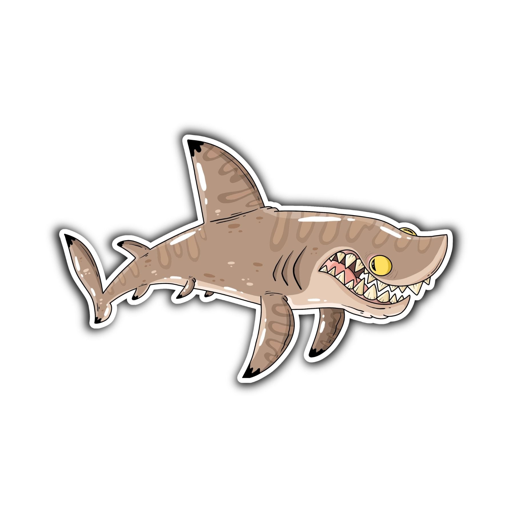 Tiger Shark Sticker - Mike Bennett Studios