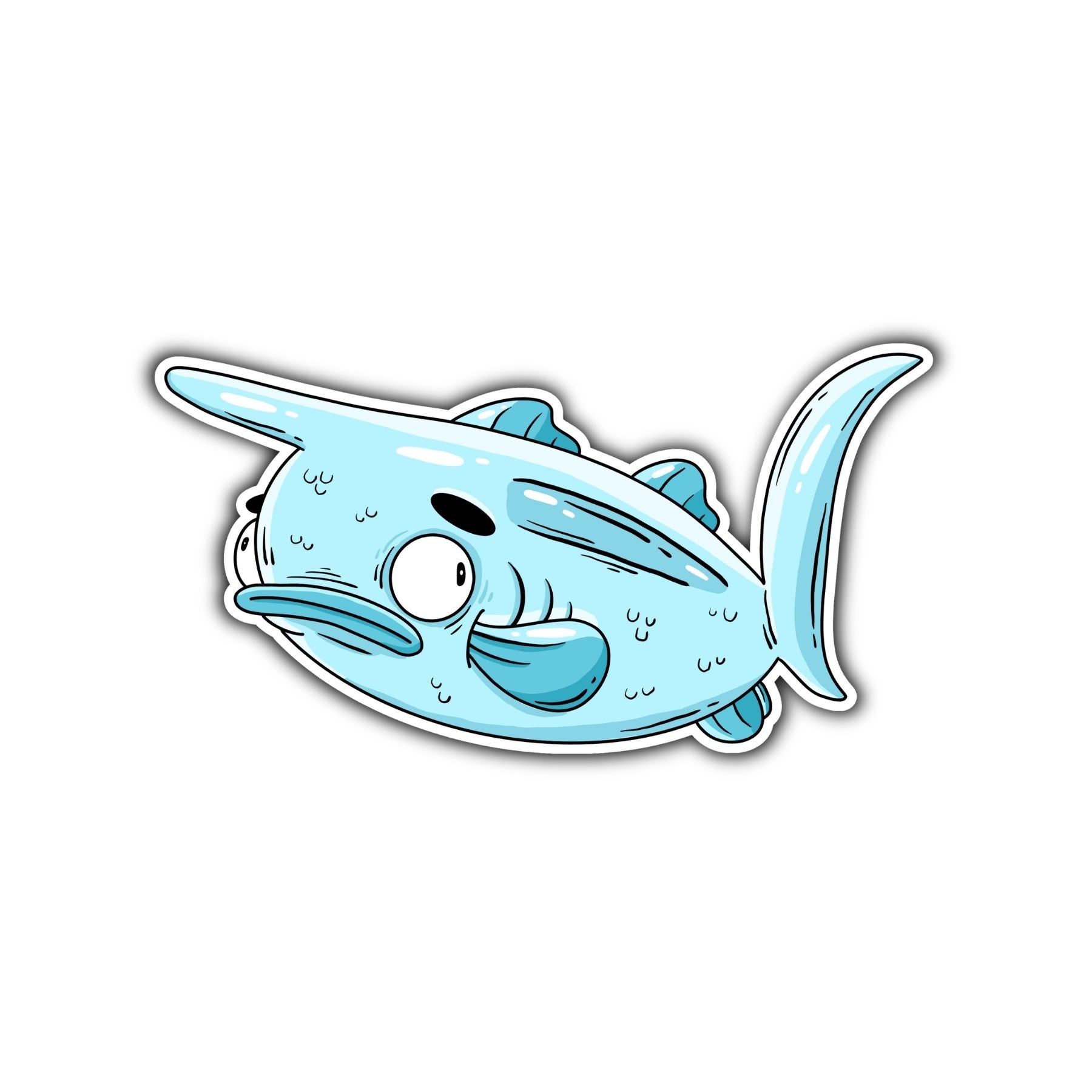 Unicorn Fish Sticker - Mike Bennett Studios