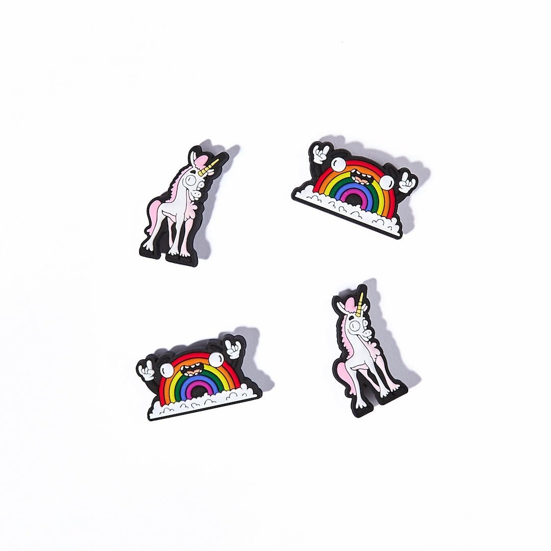 Unicorns and Rainbow Character Charm Set - alternate