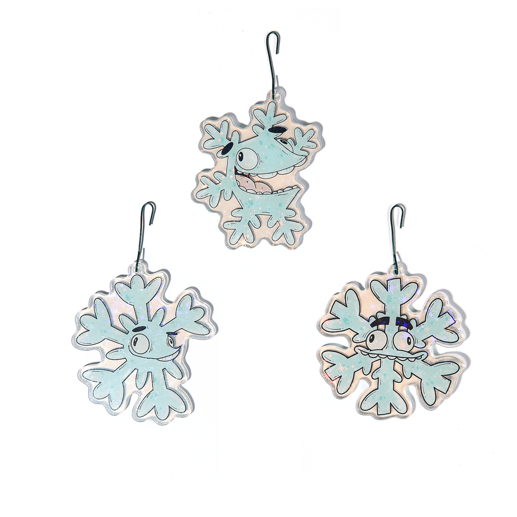 Snowflakes Ornaments - Set of 3 - primary