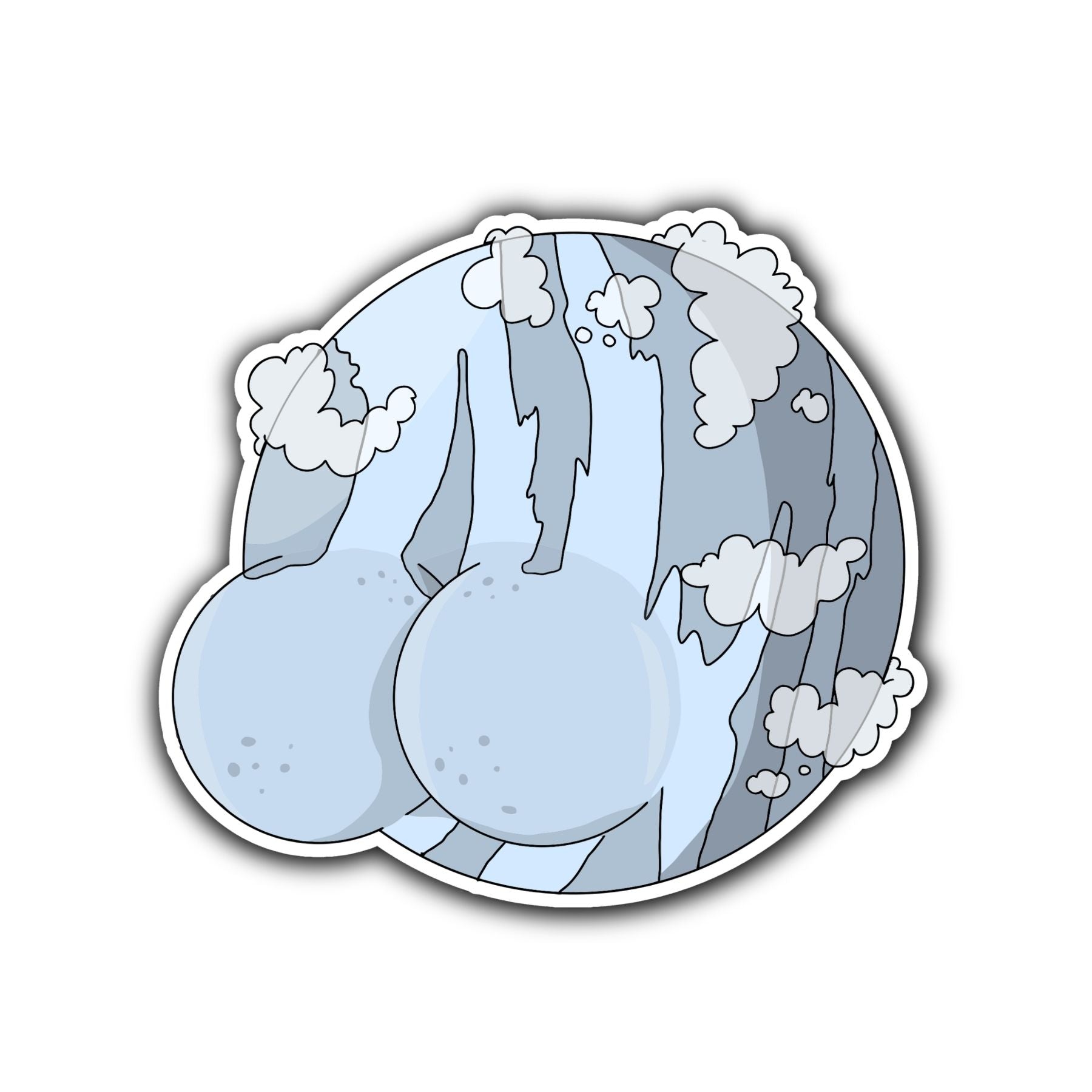 Uranus Planet Sticker - Mike Bennett Studios