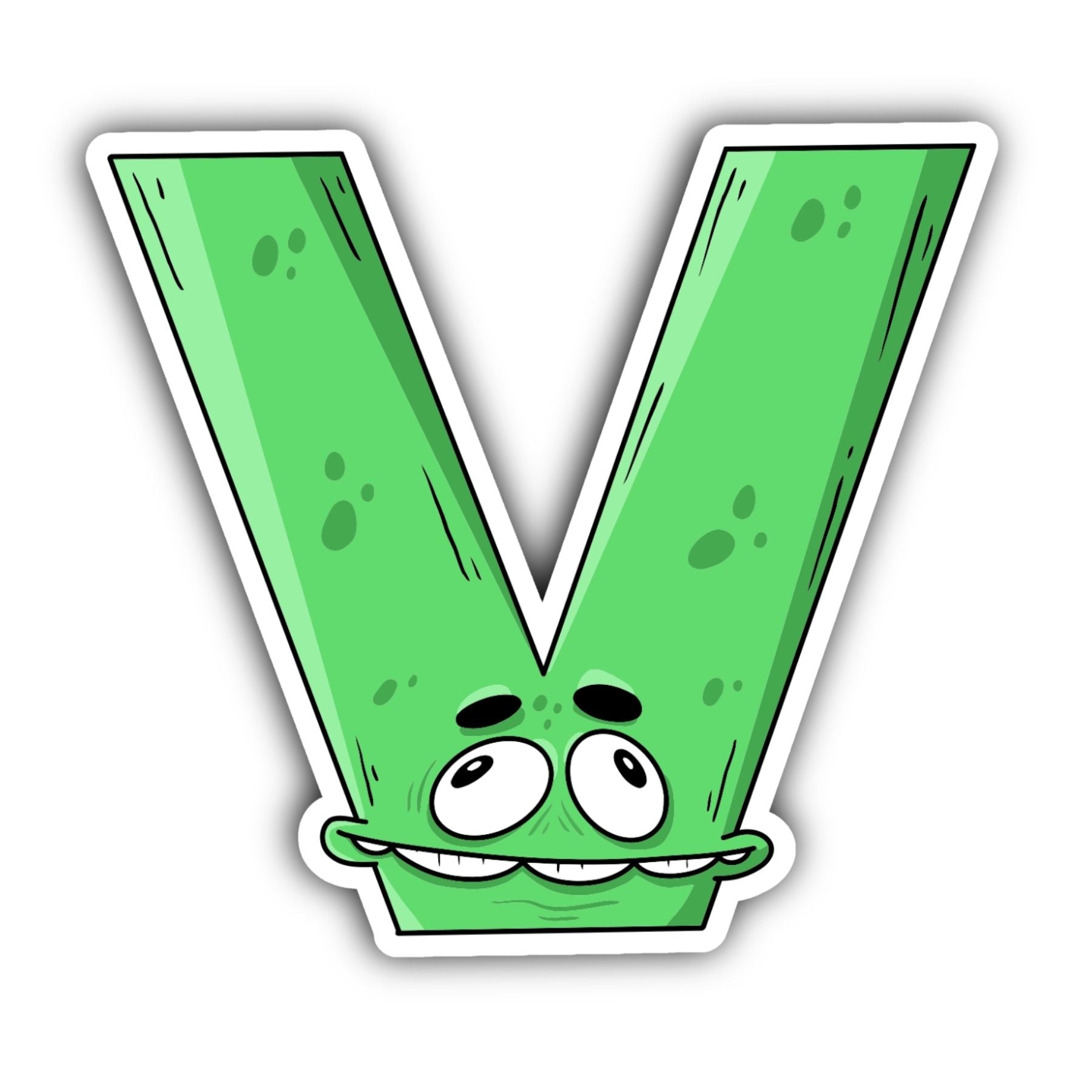 V Letter Sticker - Mike Bennett Studios