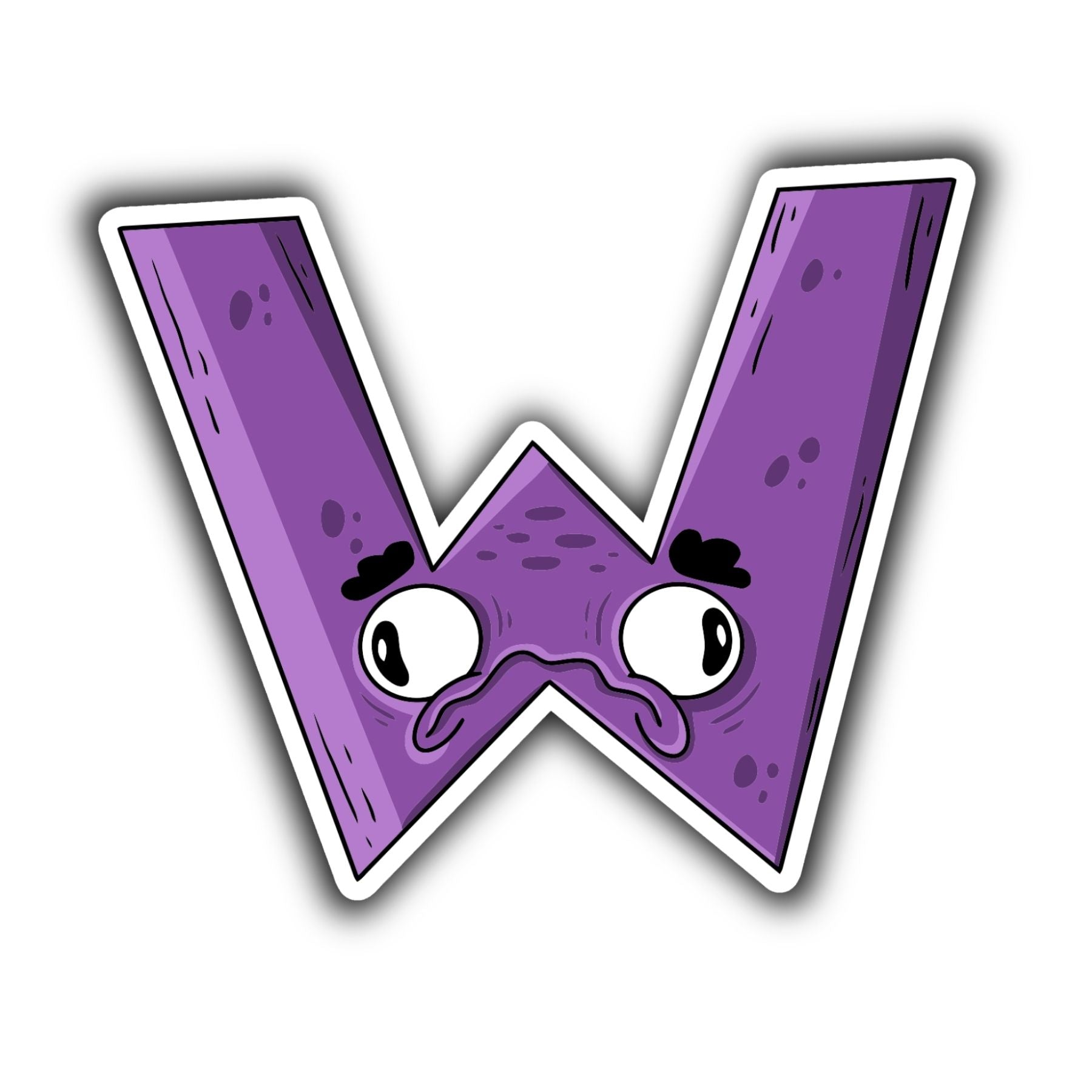 W Letter Sticker - Mike Bennett Studios