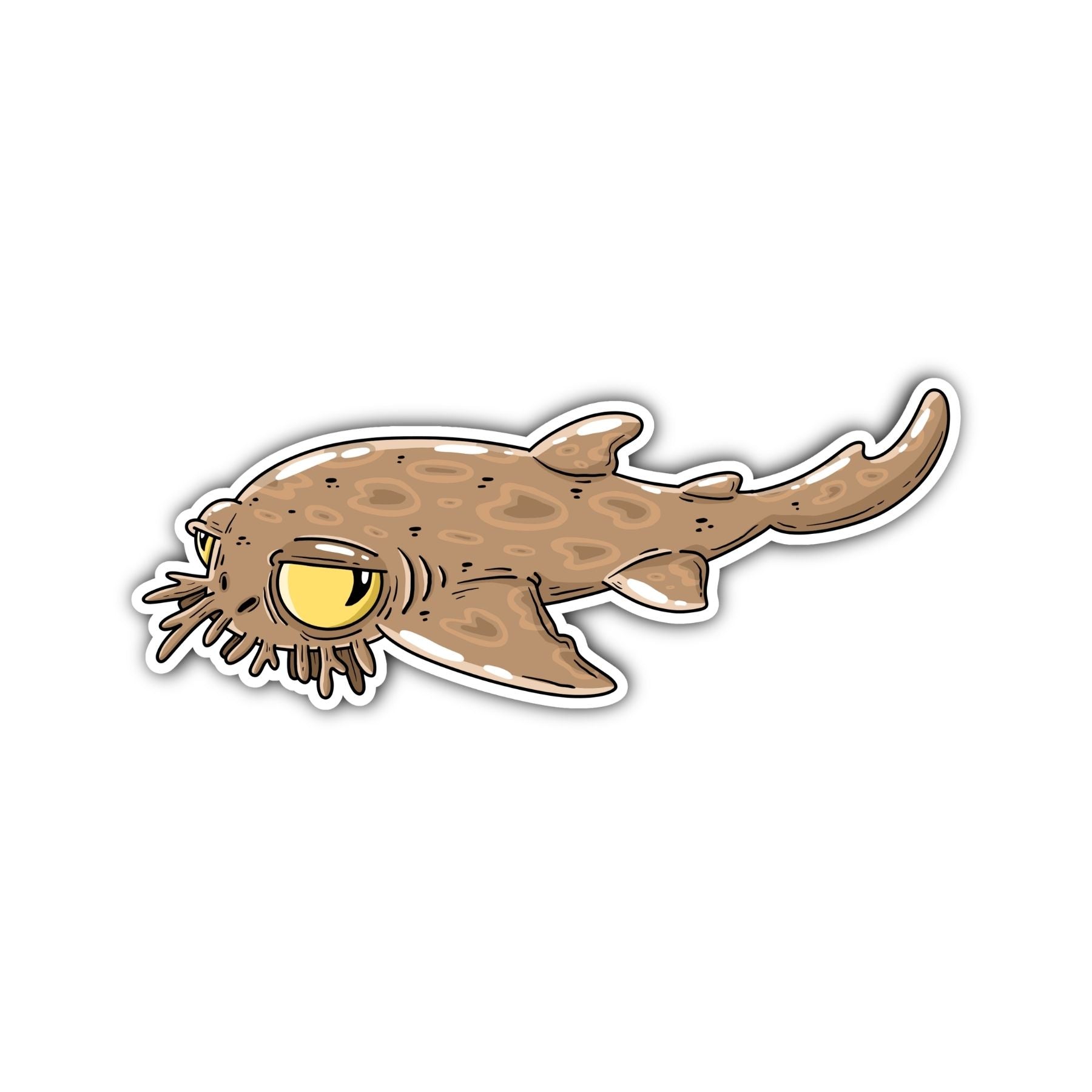Wobbegong Shark Sticker - Mike Bennett Studios