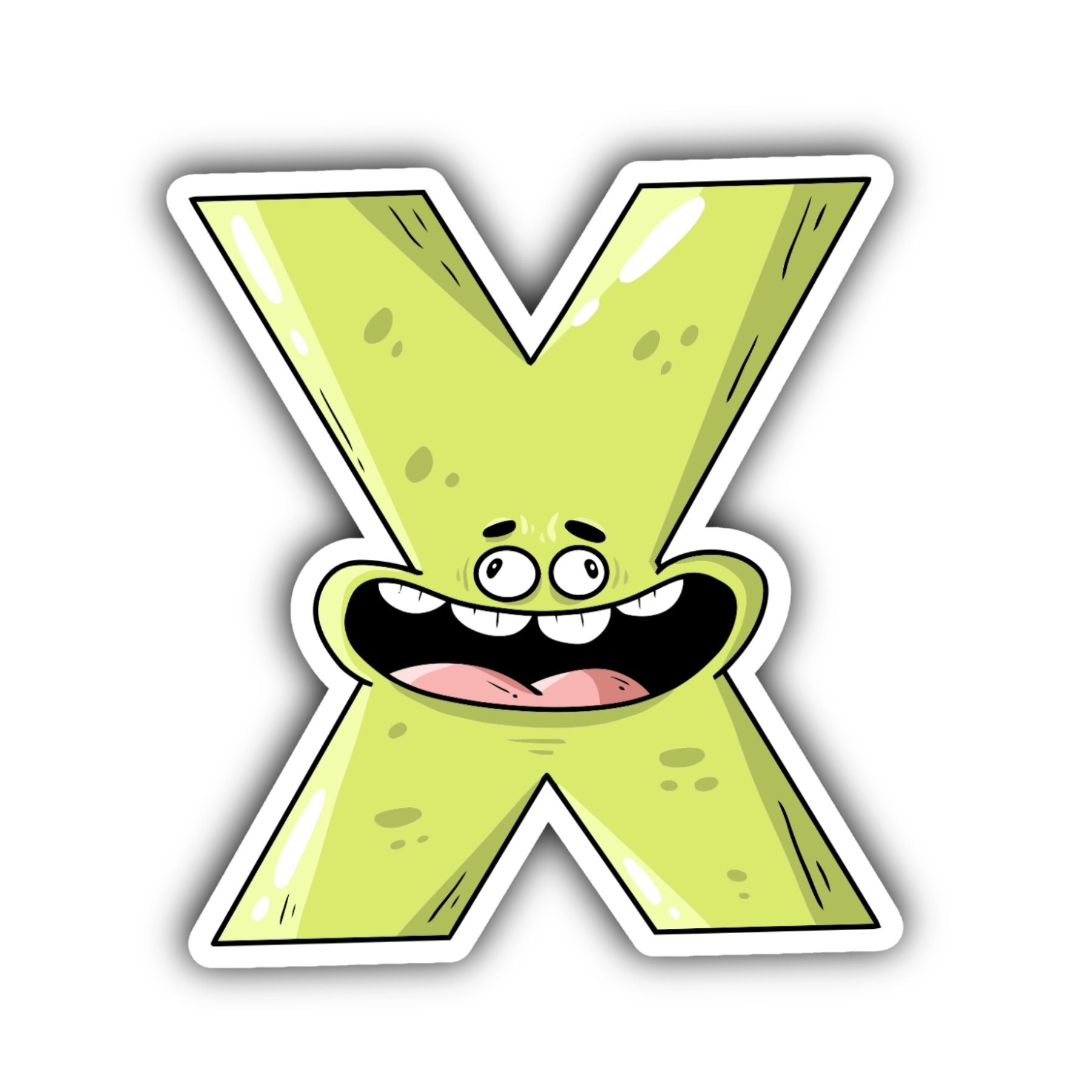 X Letter Sticker - Mike Bennett Studios