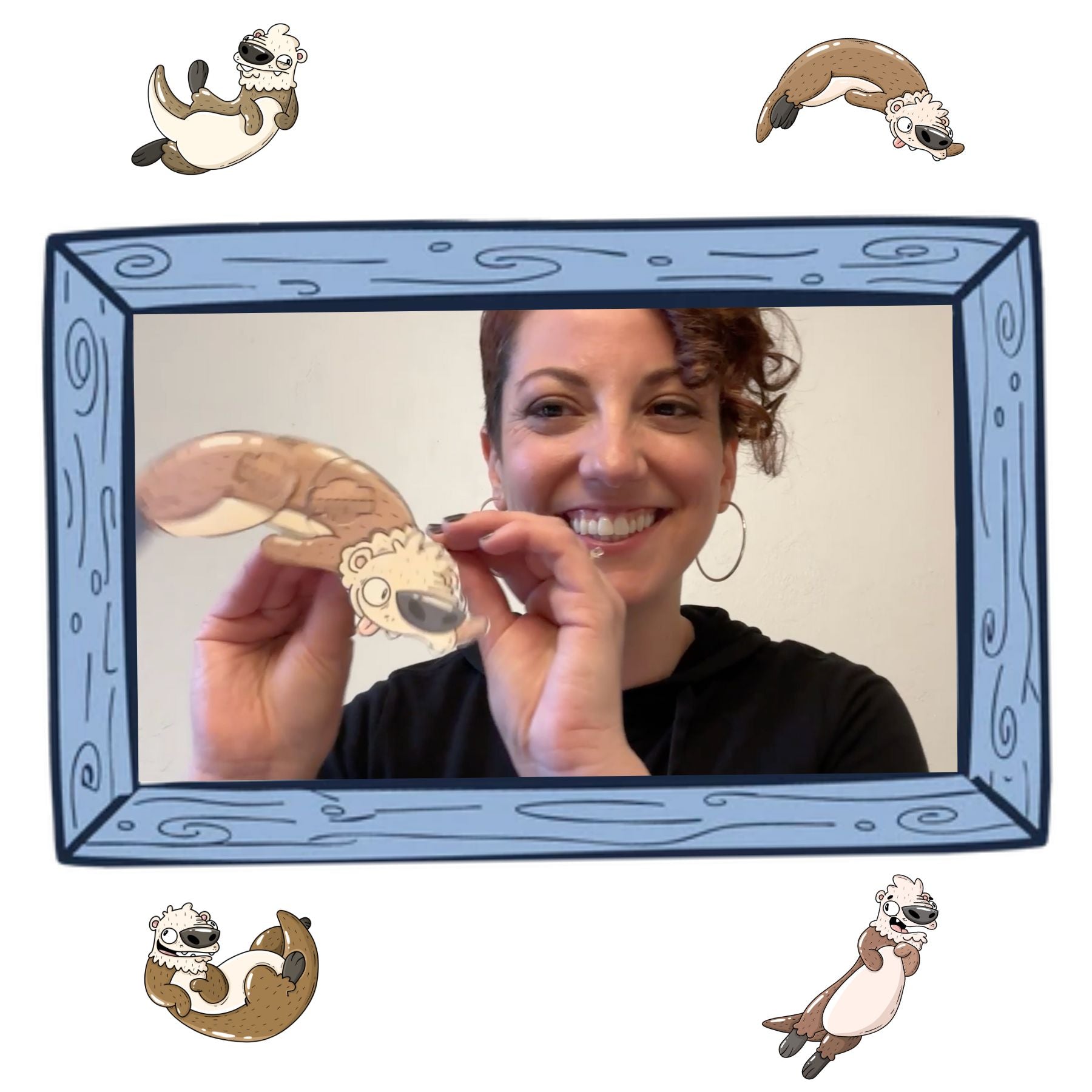 Zooquarium Sea Otter Puppet Cut-Out Sheet - alternate