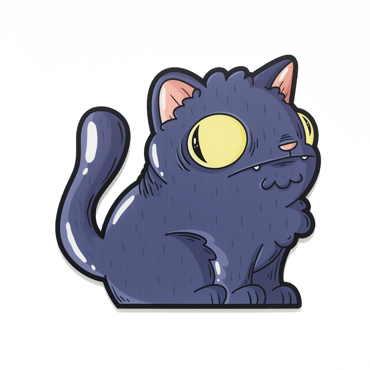 Purple Cat Halloween Yard Decoration - primary
