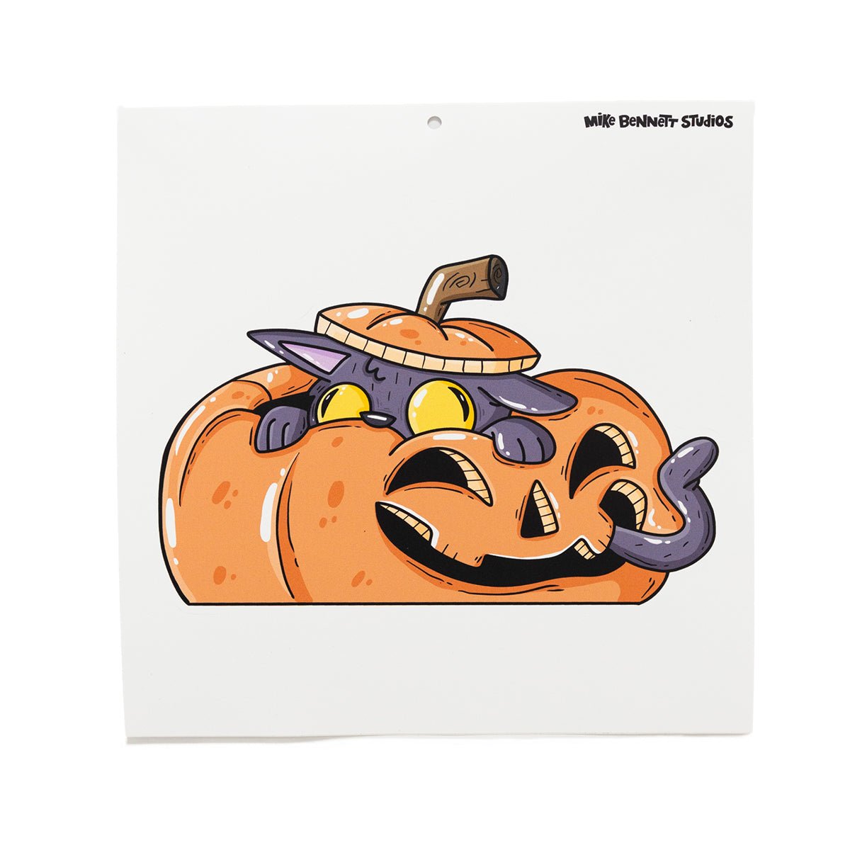 Cat-O-Lantern Halloween Wall Decal - primary