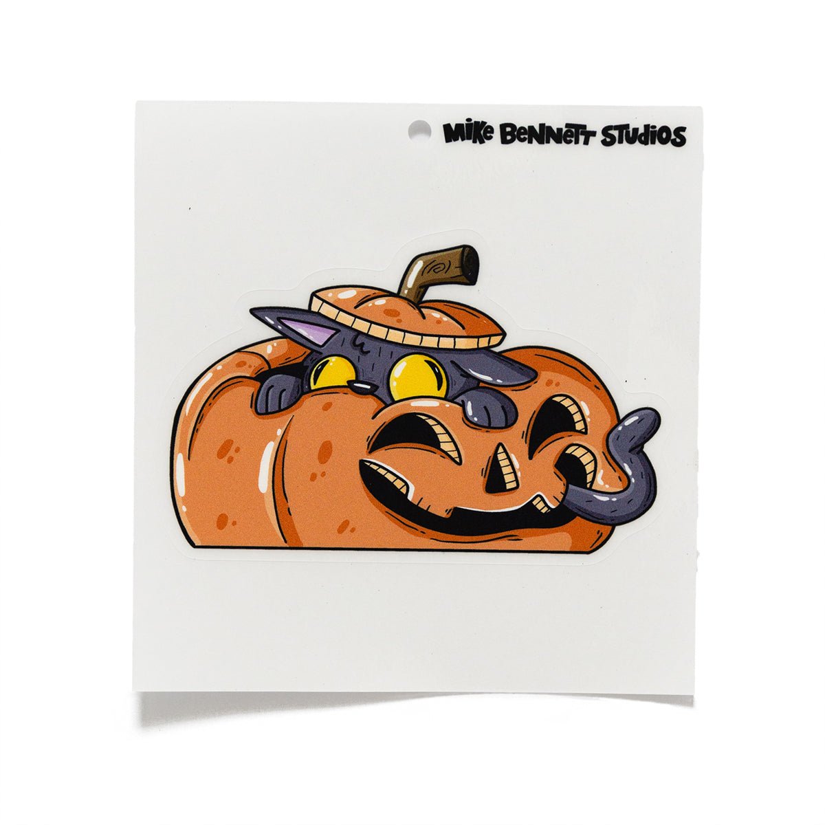 Cat-O-Lantern Halloween Window Cling - primary