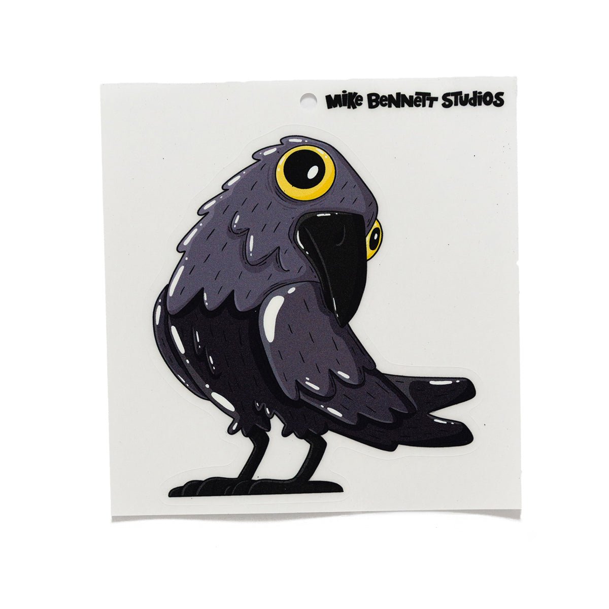 Crow - Sideye Halloween Window Cling - primary