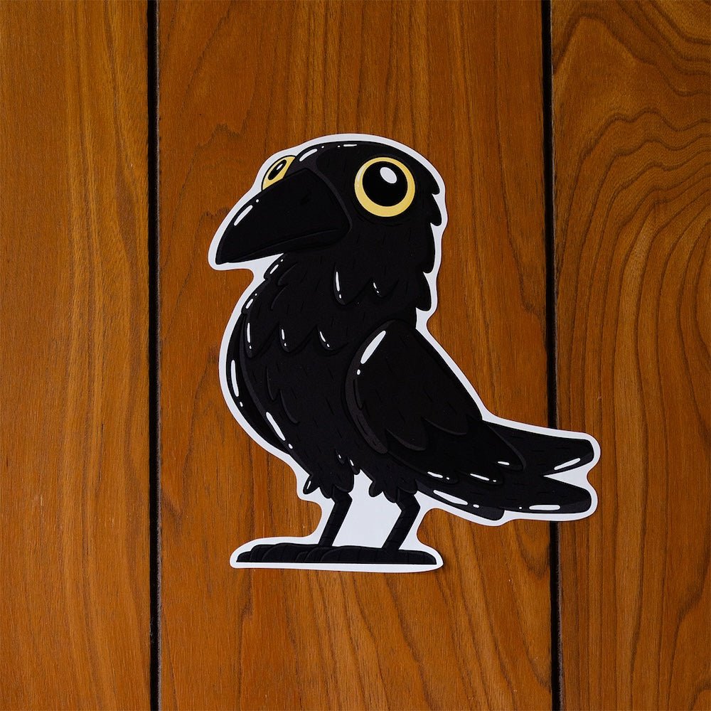 Crow - Standing Halloween Wall Decal - alternate