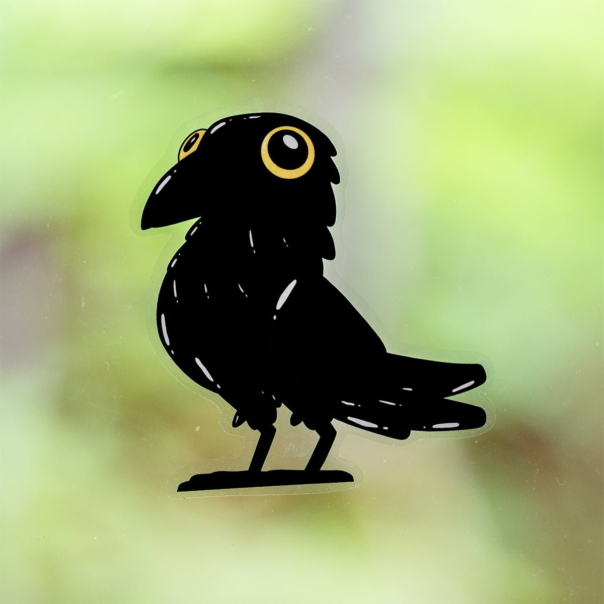 Crow - Standing Halloween Window Cling - alternate