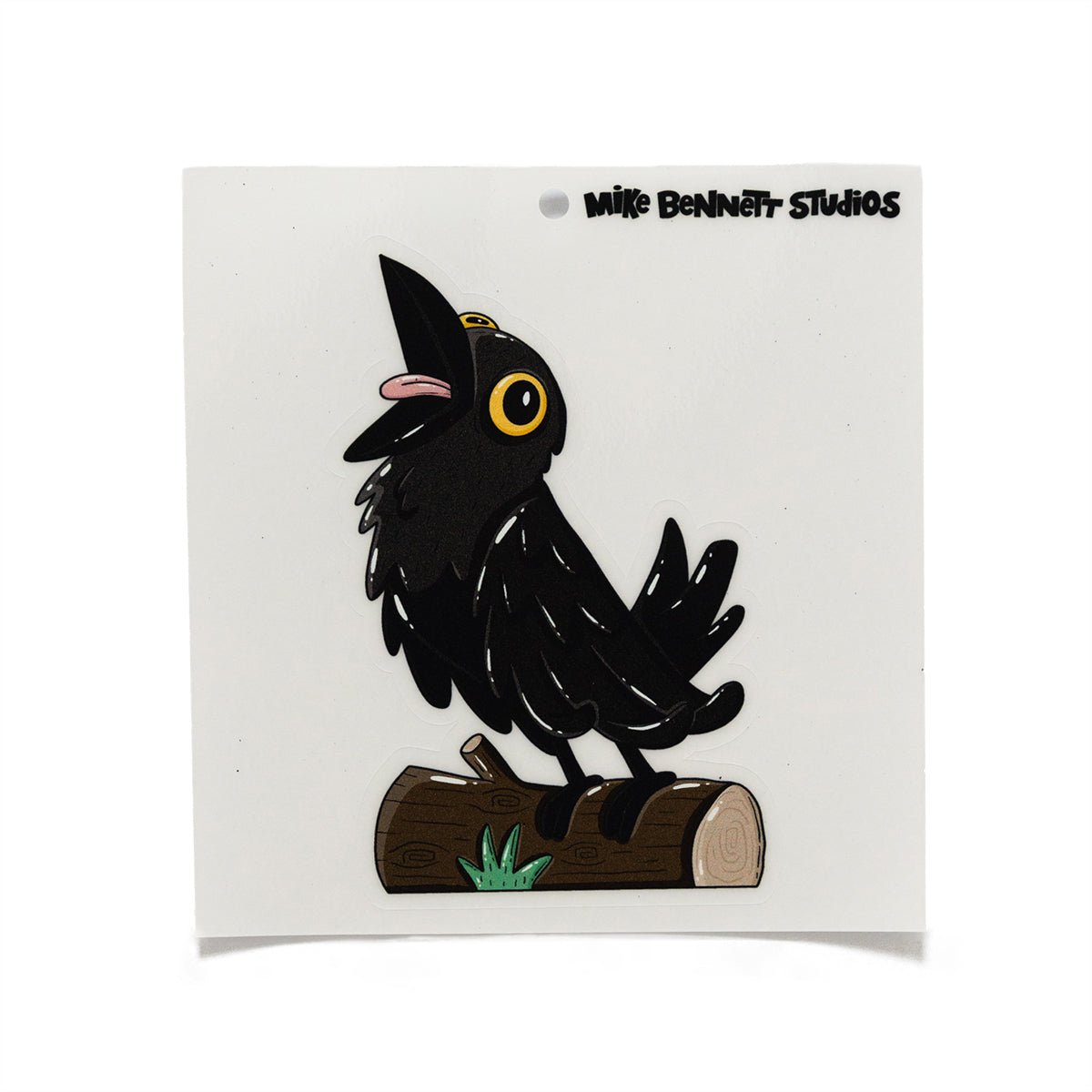 Crow - Yelling Halloween Window Cling - primary