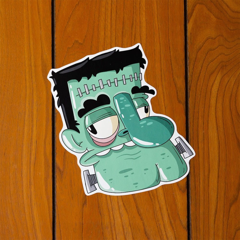 Frankenstein Head Halloween Wall Decal - alternate