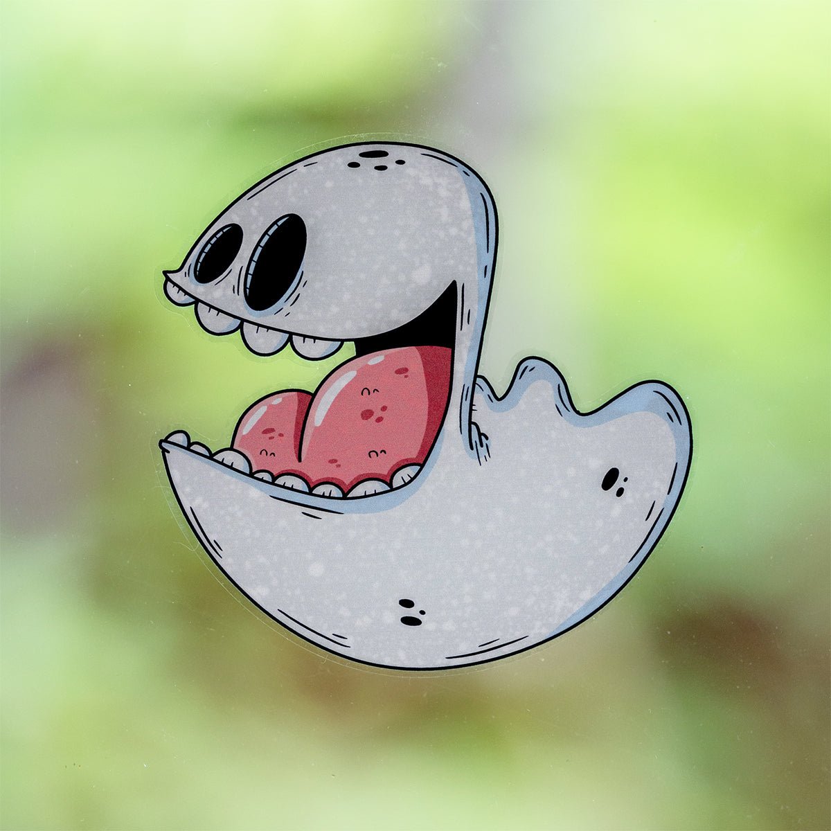 Drew the Ghost Halloween Window Cling - alternate