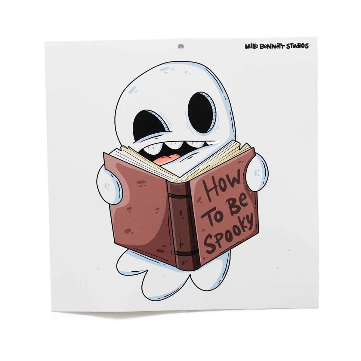 Reading Ghost Halloween Wall Decal - primary