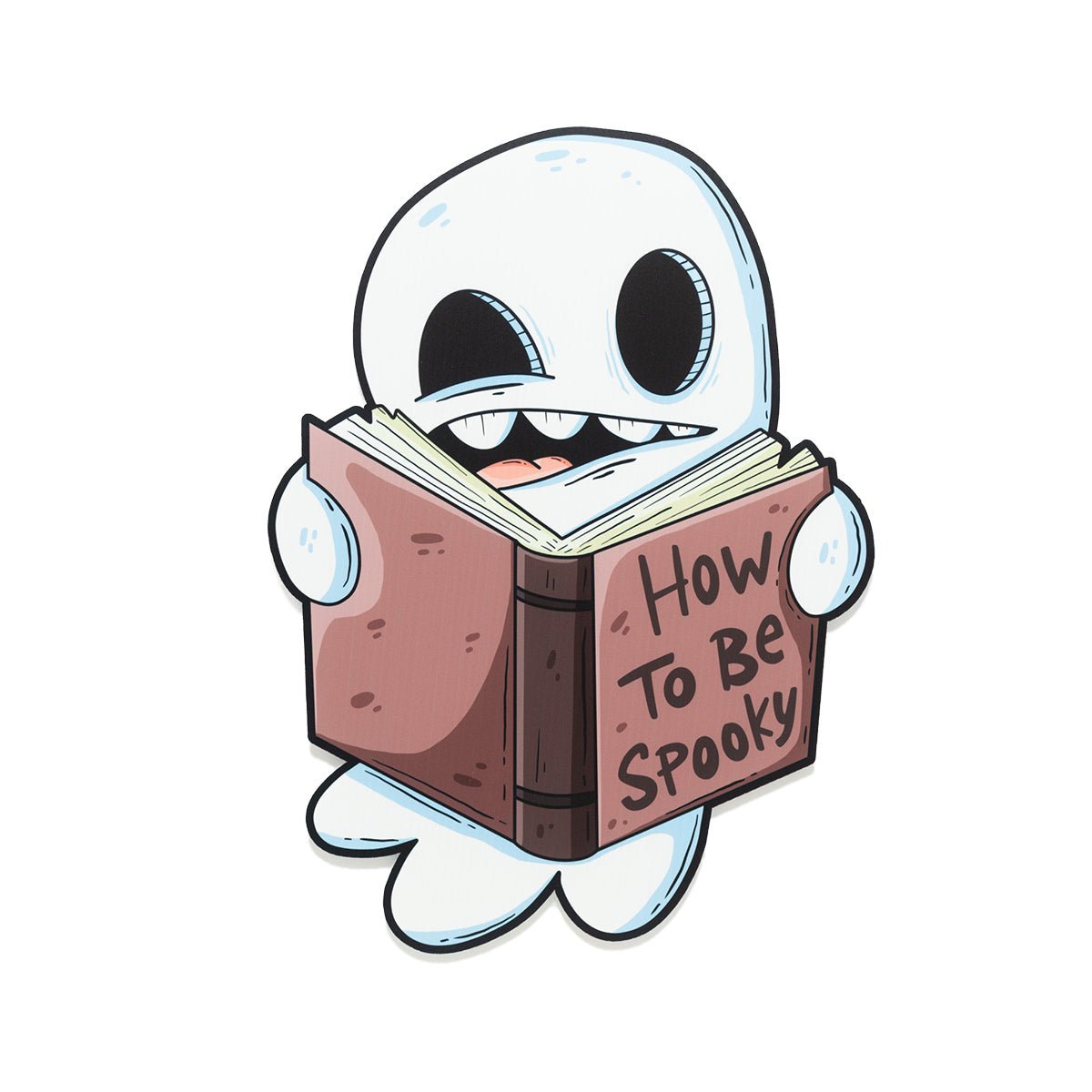 Reading Ghost Halloween Yard Decoration - primary