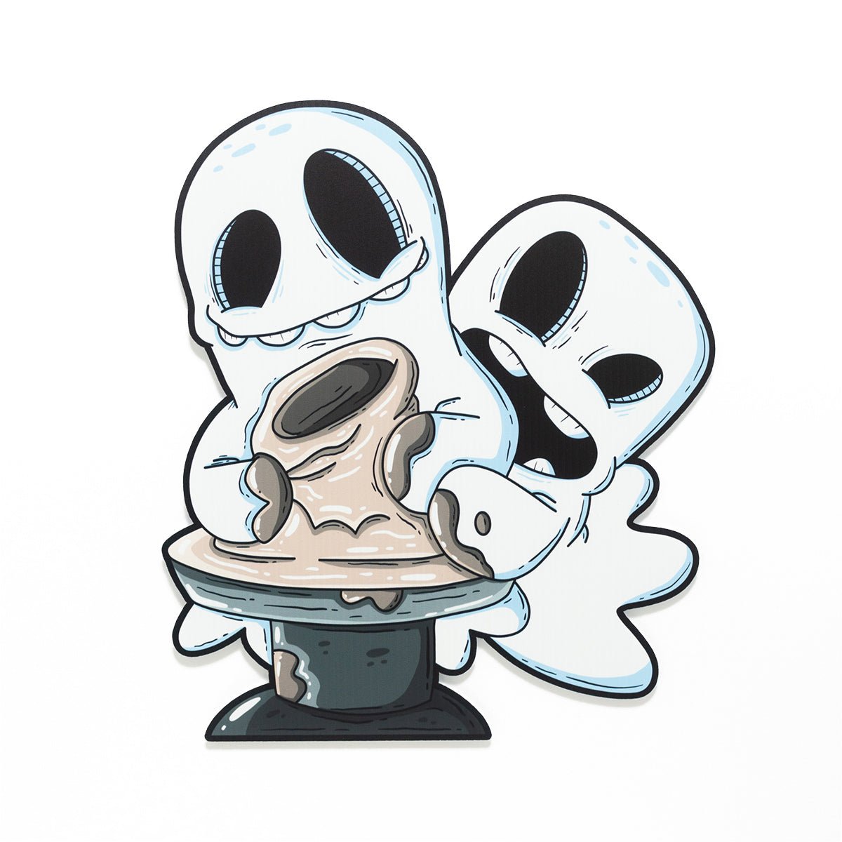 Pottery Ghosts Halloween Yard Decoration - primary