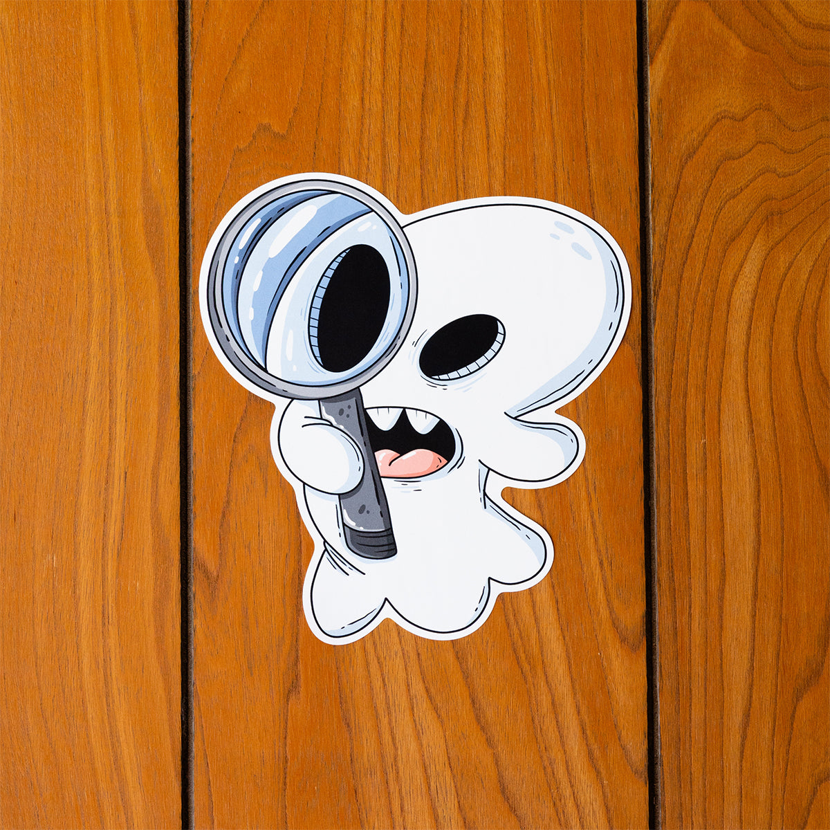 Spying Ghost Halloween Wall Decal - alternate