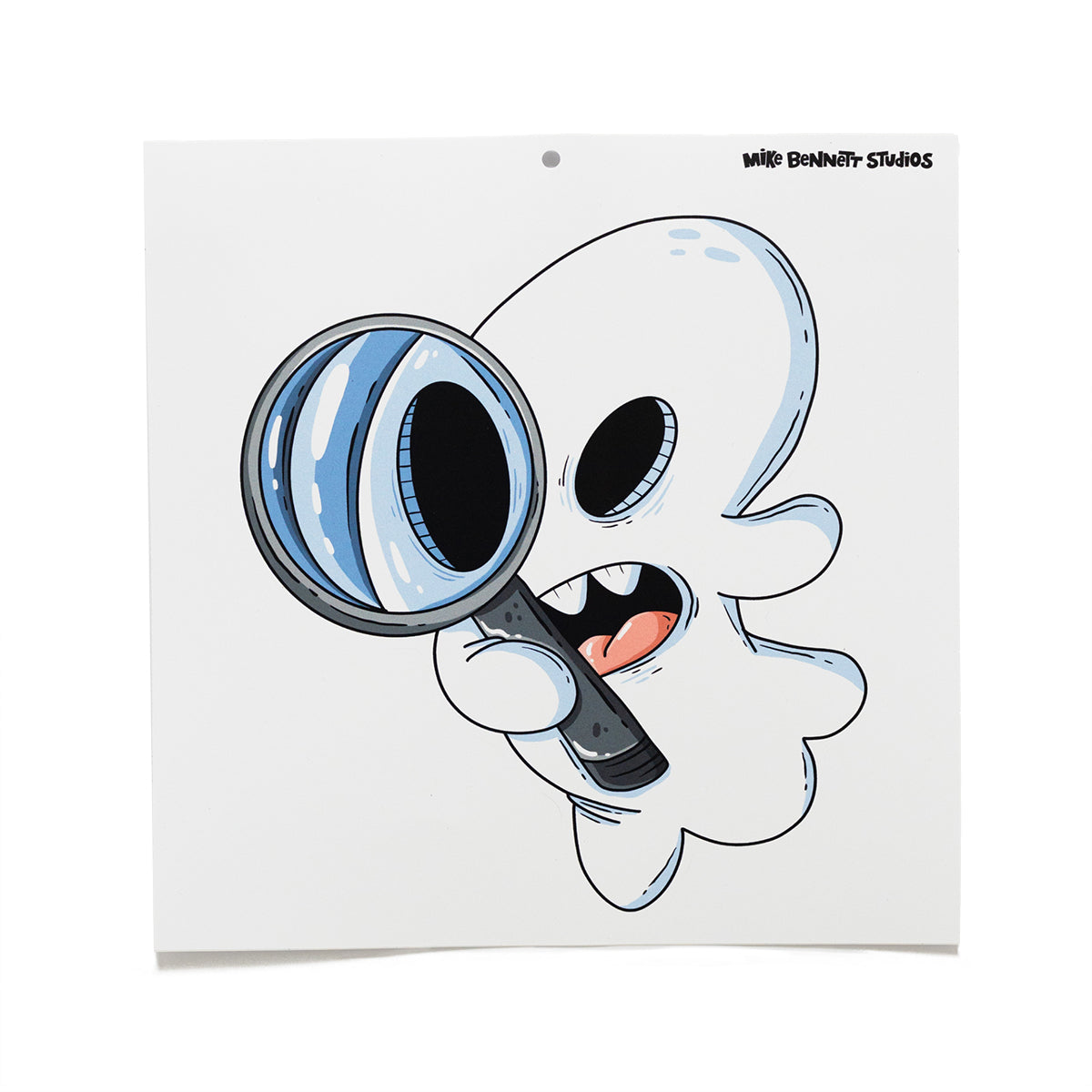 Spying Ghost Halloween Wall Decal - primary