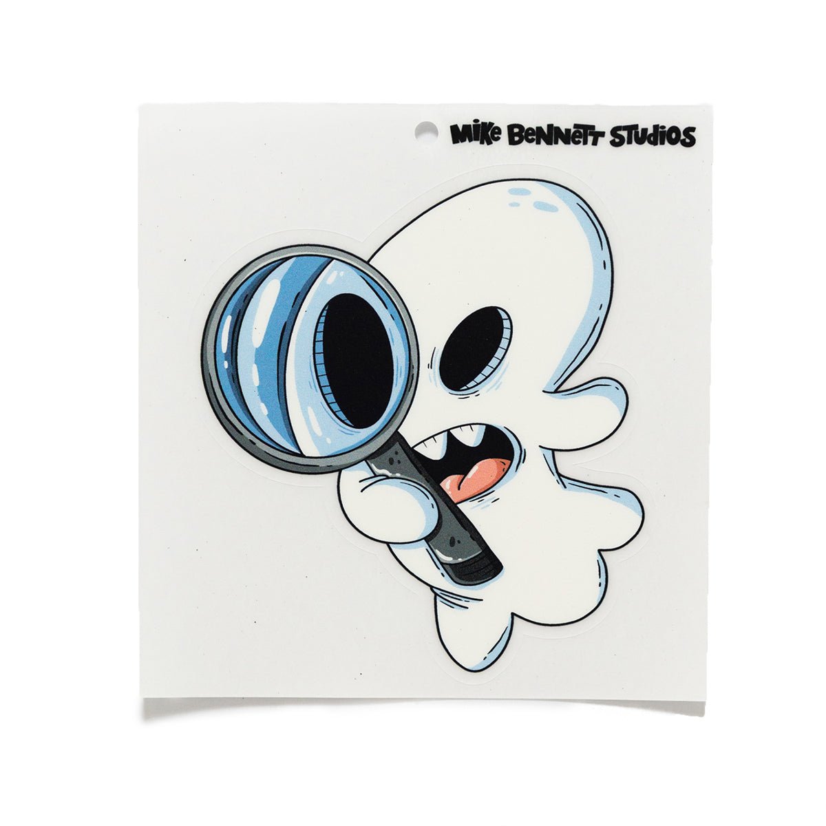 Spying Ghost Halloween Window Cling - primary
