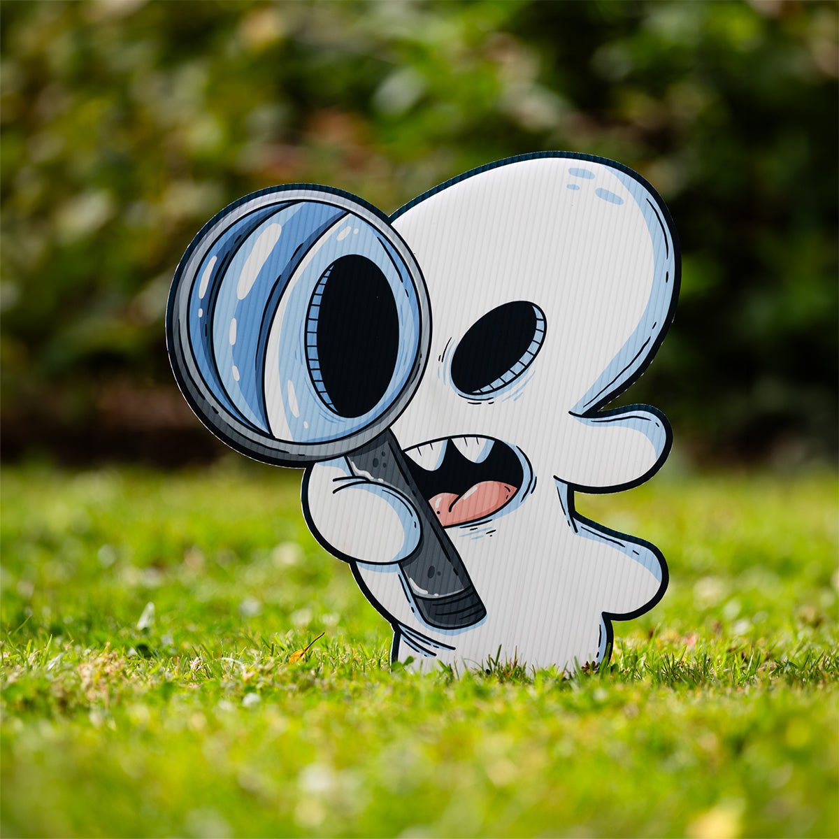 Spying Ghost Halloween Yard Decoration - alternate