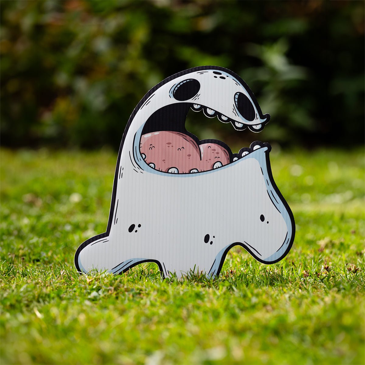 Schulbert the Ghost Halloween Yard Decoration - alternate