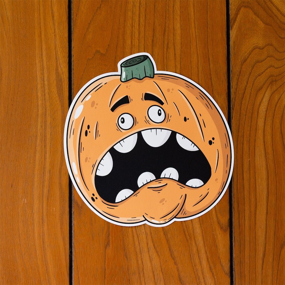 Roundy the Pumpkin Halloween Wall Decal - alternate