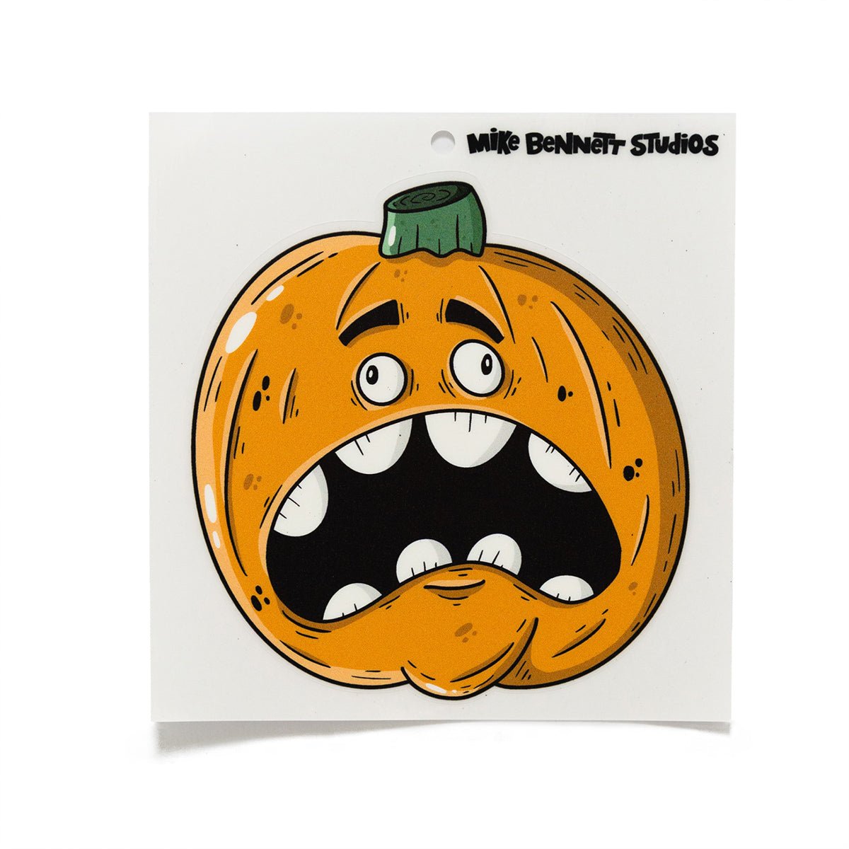 Roundy the Pumpkin Halloween Window Cling - primary
