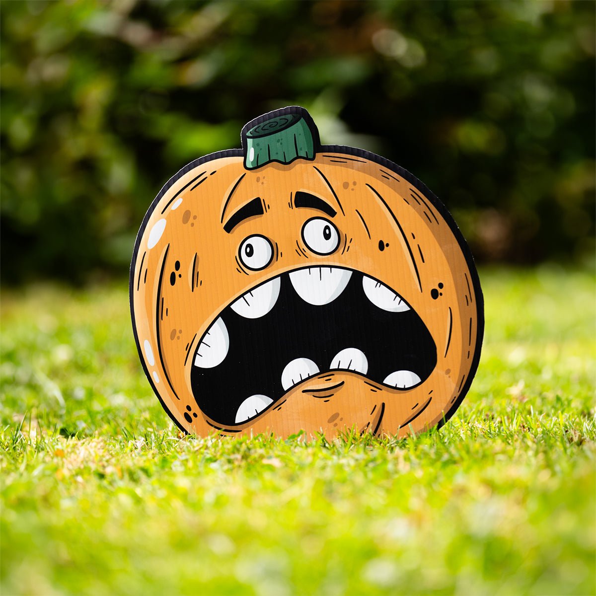 Roundy the Pumpkin Halloween Yard Decoration - alternate