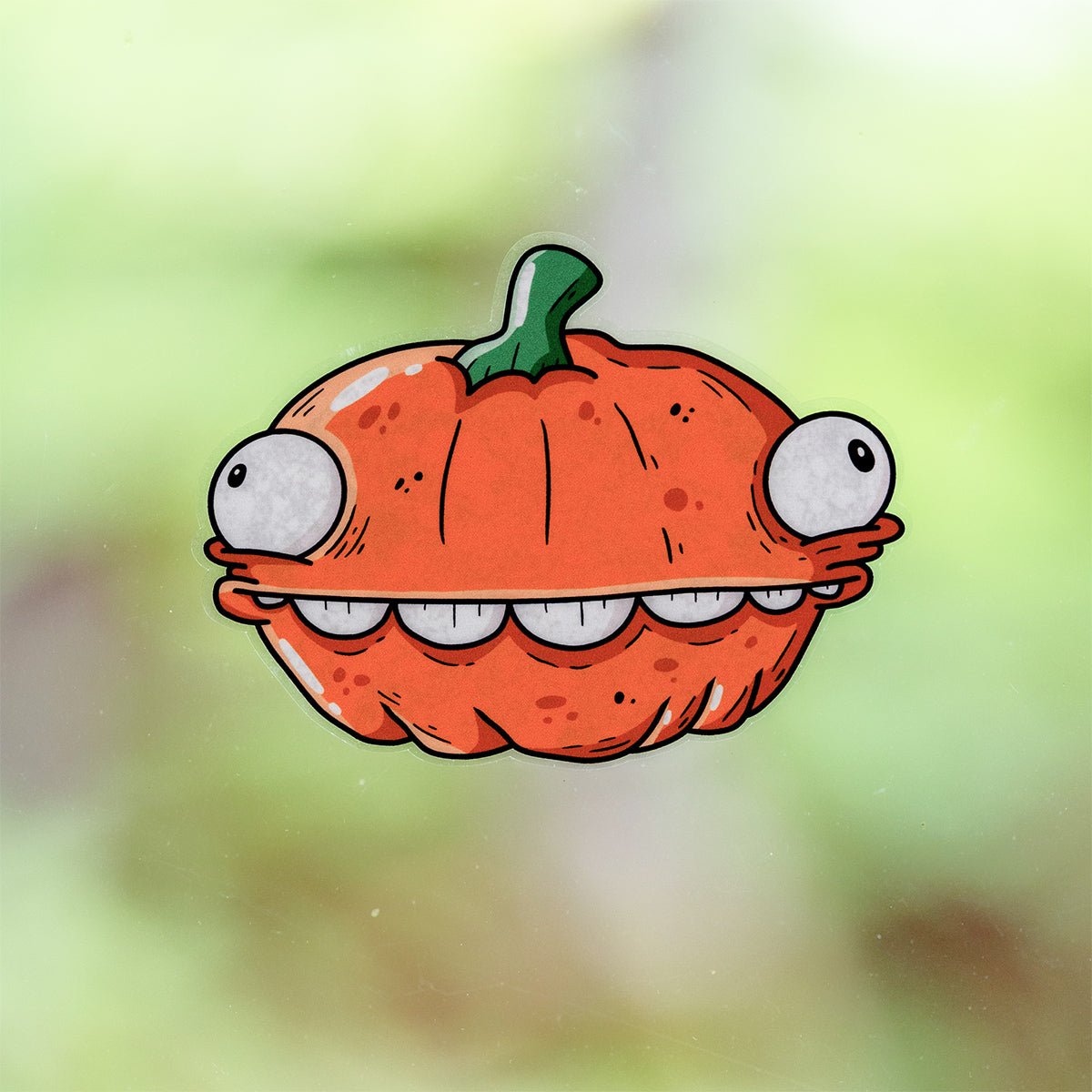 Doodle the Pumpkin Halloween Window Cling - alternate