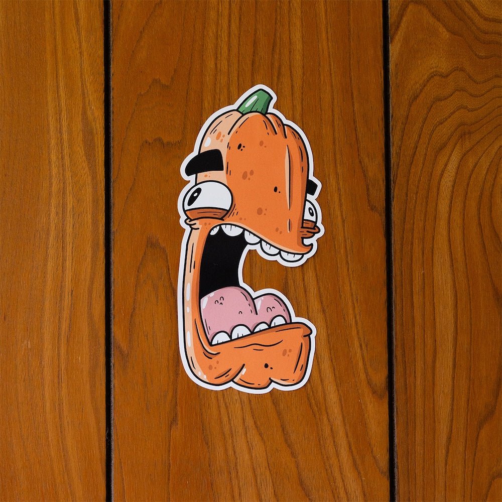 Gordy the Pumpkin Halloween Wall Decal - alternate