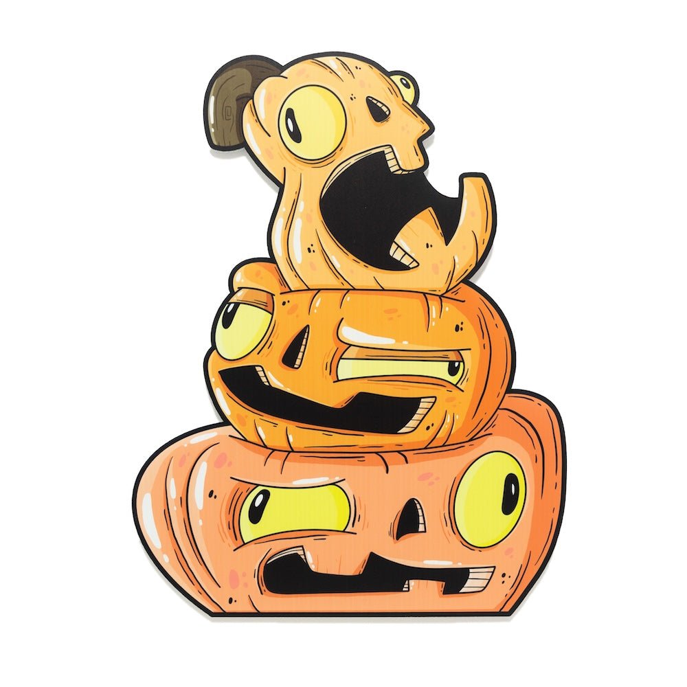 Stacked Pumpkins Halloween Yard Decoration - primary