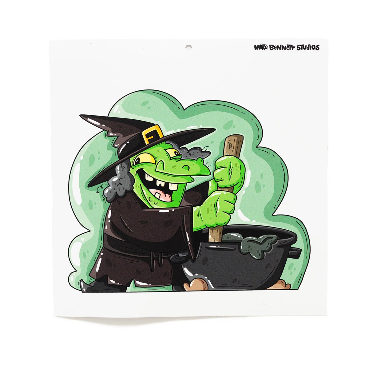 Witch & Cauldron Halloween Wall Decal - primary