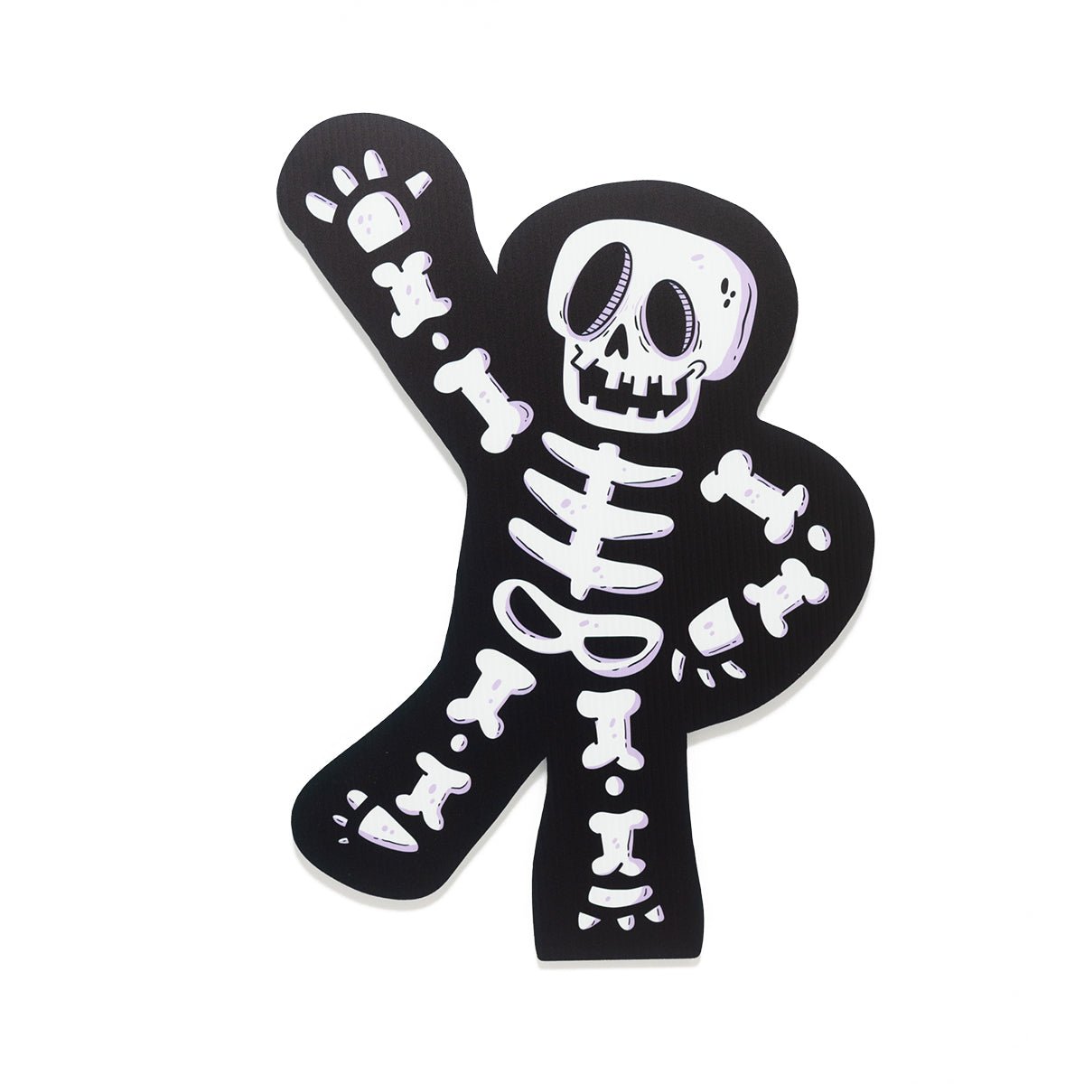 Skeleton Waving Halloween Yard Decoration - primary