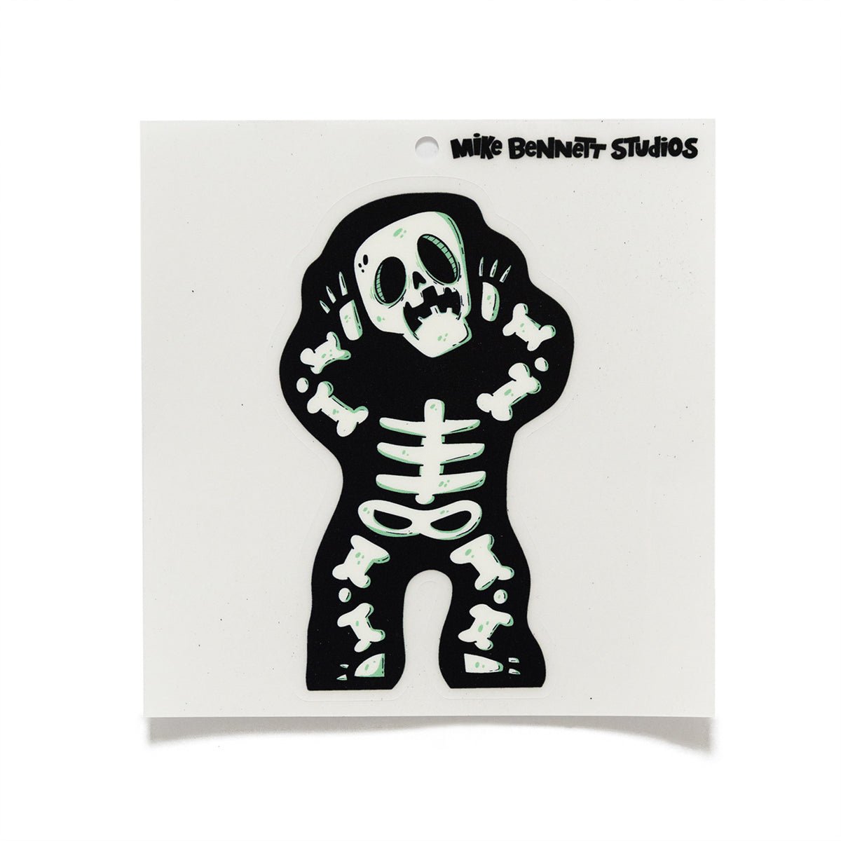Skeleton Dancing Halloween Window Cling - primary