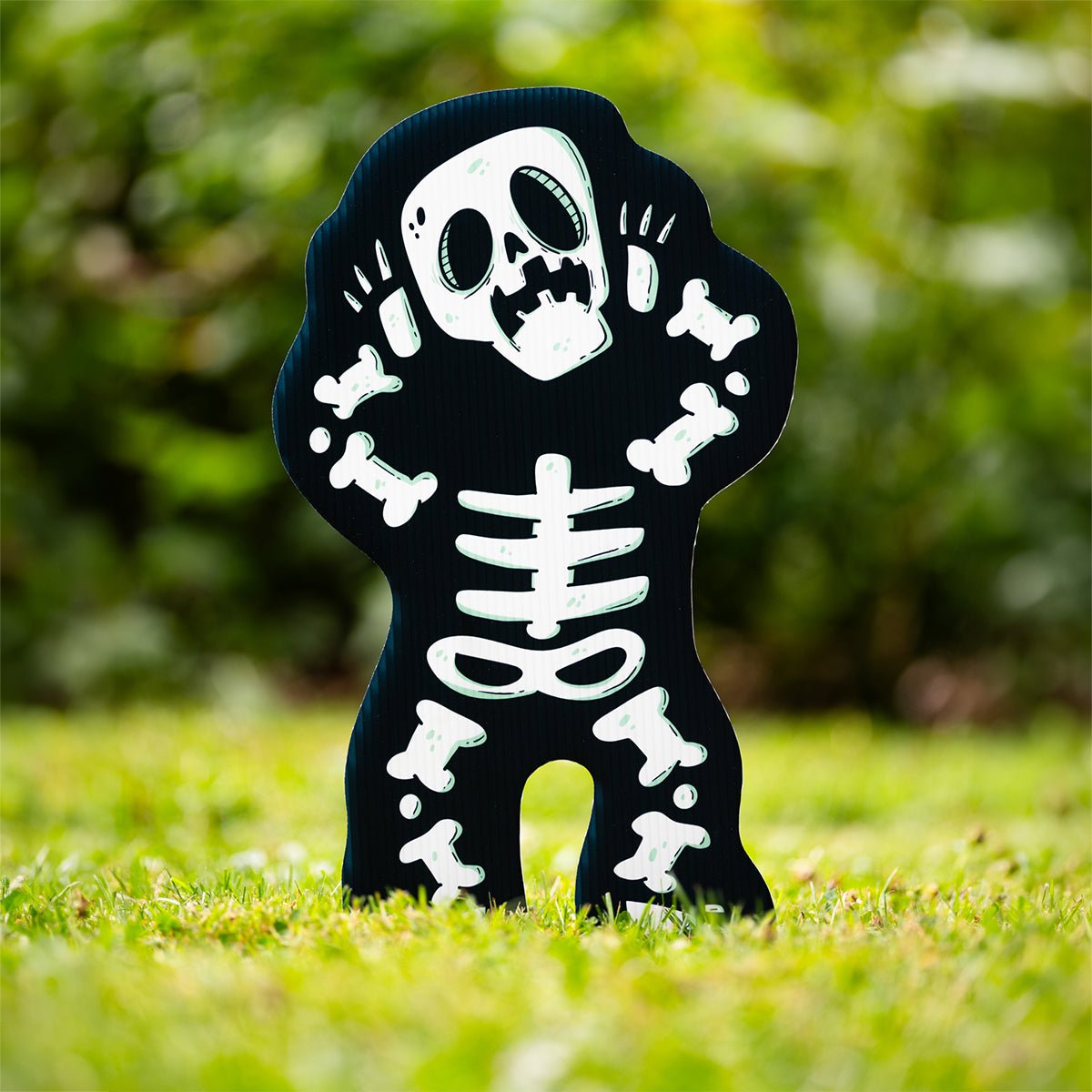 Skeleton Dancing Halloween Yard Decoration - alternate