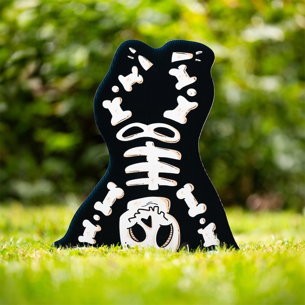 Skeleton Handstand Halloween Yard Decoration - alternate