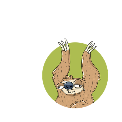 Decorative brown sloth