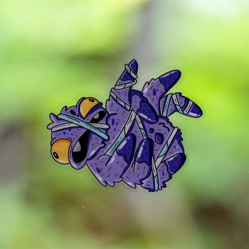 Tangled Spider Halloween Window Cling - alternate