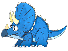 Blue dinosaur